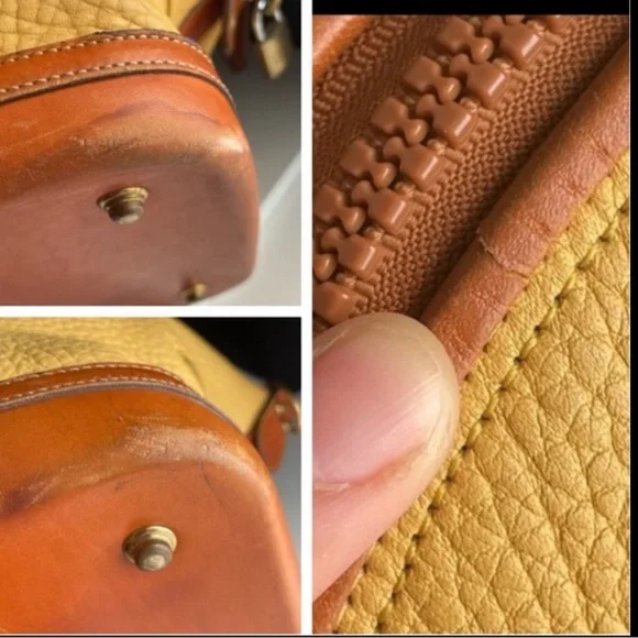 Dooney and Bourke Palomino Leather Norfolk Travel Luggage Bag Carry On - Picture 11 of 16